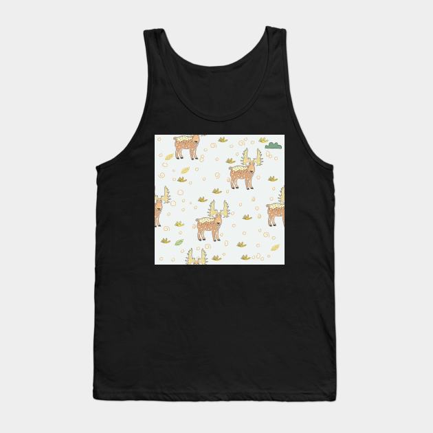 Moose Tank Top by Kristina Stellar Scandinavian Land